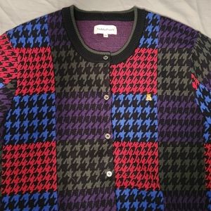 Teddy Fresh houndstooth cardigan 2xl
